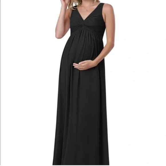 Azazie Dresses Black Azazie Maternity Bridesmaid Dress Poshmark